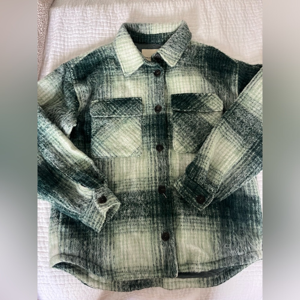 fuzzy flannel jacket